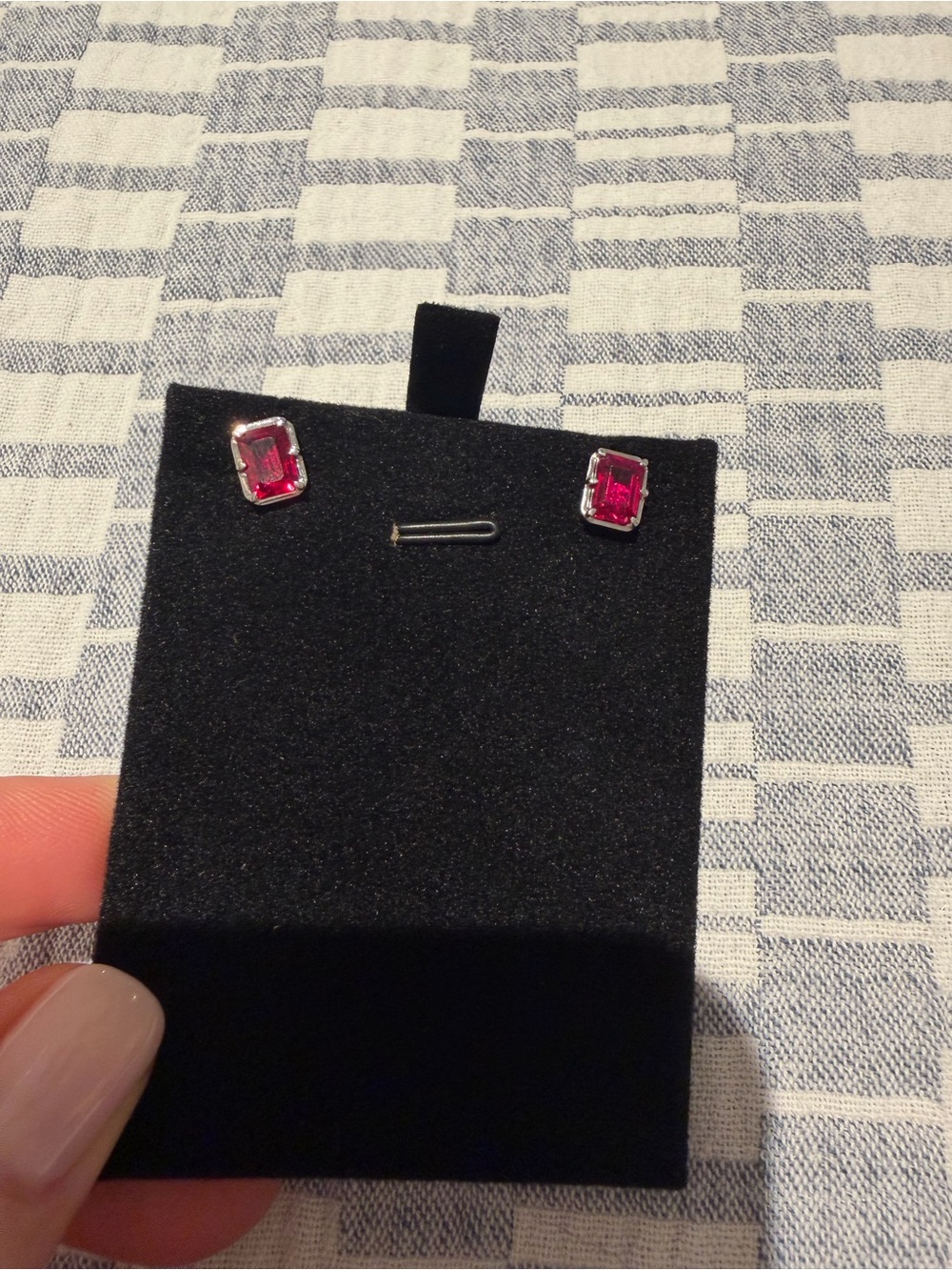 Ruby earrings-  2.80 carats